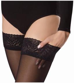 img 2 attached to Stockings B.Well rehab JW-222 with openwork elastic, anti-sickness, class 2, size: 2, nero