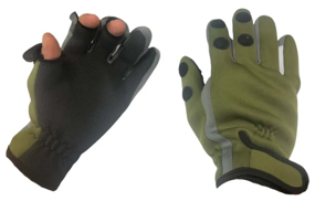 img 4 attached to Windproof Sports Fleece Neoprene Winter Gloves Khaki