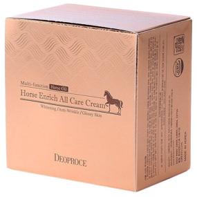 img 4 attached to Deoproce Horse Enrich All Care Cream Крем для лица питательный с лошадиным жиром, 100 г