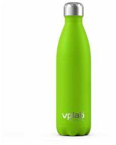 img 2 attached to vplab Metal Water Thermo bottle, 0.5 l, lime