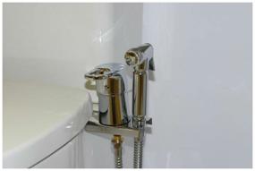 img 3 attached to HANQE 78053 Chrome Bidet Toilet Attachment: The Ultimate Hygienic Shower Experience