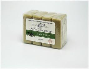 img 4 attached to Marseille solid soap with olive 4 x 100 g, La Cigale (France)