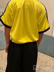 img 5 attached to Youth Soccer Jerseys Boys 6-12 Team Training Uniform Shirts And Shorts Set Indoor Sports.