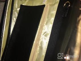 img 7 attached to GESU Womens Faux Leather Envelope Clutch Bag - Evening Handbag, Shoulder Bag & Wristlet Dress Purse (Large)