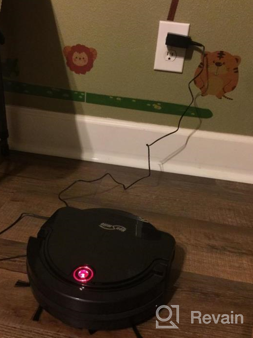 img 1 attached to Housmile Automatic Robot Vacuum Cleaner With Ultra-High Suction, Super Thin Anti-Collision System, Smart Floor Vacuum For Carpet, Pet Hair And Hard Floors review by Daniel Robinson