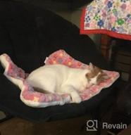 картинка 1 прикреплена к отзыву Премиум пушистое покрывало для собак и кошек - мягкий, теплый коврик с розовыми звездами - среднего размера животное подушка от FJWYSANGU. от Micky Lovett
