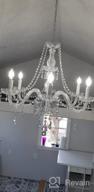 img 1 attached to Saint Mossi Chandelier Modern K9 Crystal Chandelier Lighting, Clear Crystal Ceiling Light Fixture Pendant Lamp For Dining Room Bathroom Bedroom Livingroom With 6-Light review by Jason Bolden