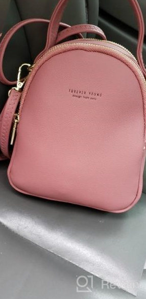 img 1 attached to Stylish Aeeque Mini Backpack Purse: Crossbody Phone Bag, Wallet, and Handbag Clutch for Women review by Darren Pham