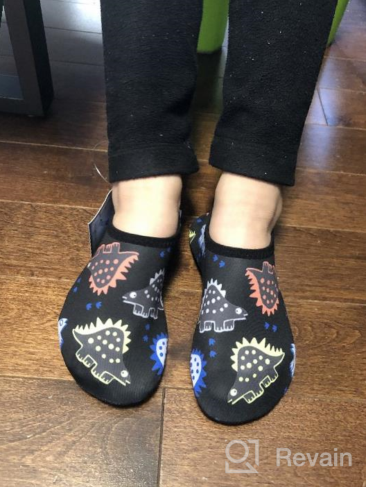 img 1 attached to 👶 Toddler Kids Cute Printed Water Shoes by Toandon review by Sean Lafond