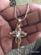 img 1 attached to FC Jory Rose & Rhodium Plated CZ Cross Pendant Necklace - Enhanced SEO review by Wayne Goff