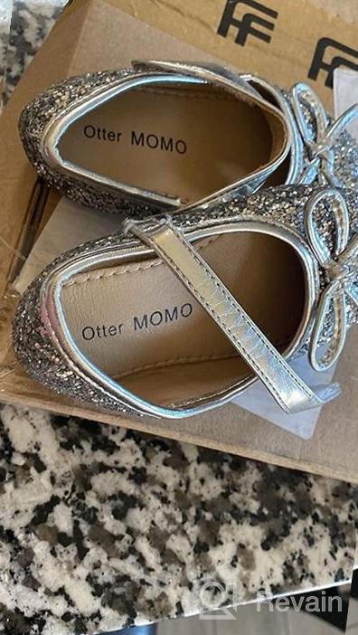 img 1 attached to Otter MOMO Toddler Ballet Shoes for Girls review by Gloria Shaw