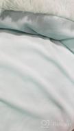 img 1 attached to LIFEREVO Aqua Luxury Shaggy Plush Duvet Cover - Ultra-Soft Crystal Velvet Mink Reverse, Hidden Zipper Closure, Twin Size review by Michael Rodas