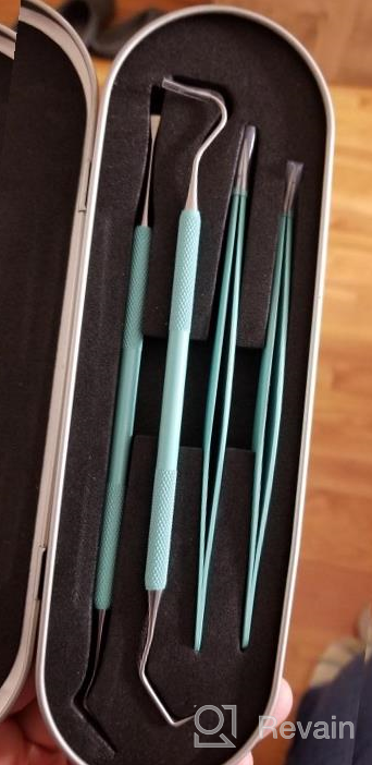 img 1 attached to IVyne Premium Vinyl Weeding Tool Kit - Precision Stainless Steel Weeder & Hook/Pick Crafting Set review by Micheal Looney