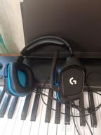 img 1 attached to Logitech G432 Wired Gaming Headset with 7.1 Surround Sound, DTS Headphone:X 2.0, Flip-to-Mute Mic for PC in Black/Blue Leatherette review by Hideo Tsuchida ᠌