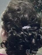 img 1 attached to Get Effortlessly Stylish With SWACC Blonde Mixed-27T613# Short Messy Curly Bun Extension - Easy-To-Stretch Hair Combs Clip For Chignon Tray, Ponytail, And Scrunchie Hairpieces review by Danielle Tucker