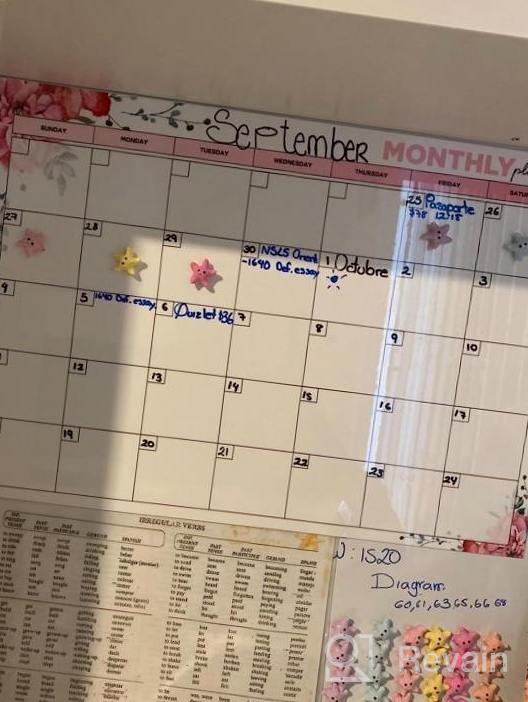 img 1 attached to Magnetic Calendar For Refrigerator (Floral) Set Of 3 Magnetic Dry Erase Calendar: Monthly Magnetic Fridge Calendar 17 X 12 Inch, Shopping List & To Do List 4 X 8 Inch 3 X Markers & 1 X Eraser review by Jennifer Wible