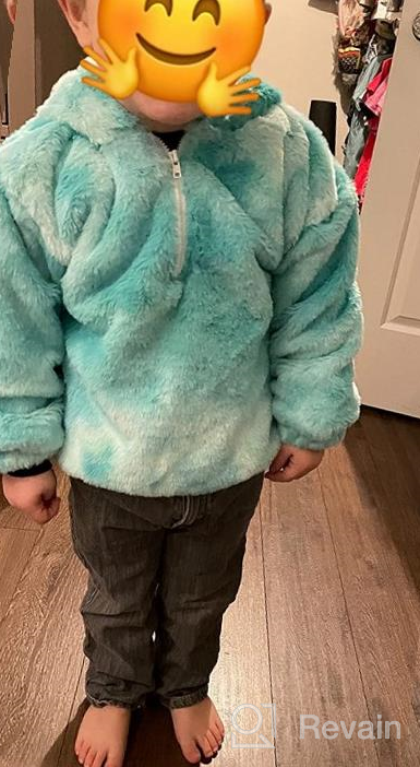 img 1 attached to 🧥 Sherpa Fleece Hoodies Pullover Jackets: Trendy Boys' Clothing in Jackets & Coats review by Kaylon Mackey