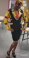 img 1 attached to SHENBOLEN Women African Print Coat Kente Top review by Todd Fernandez