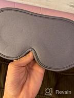 img 1 attached to Adjustable Sleep Mask For Women And Men - 3D Contoured Eye Mask For Sleeping, Breathable Blackout Blindfold For False Eyelash Extensions, Yoga - BeeVines Nighttime Eye Cover review by Jason Wesley