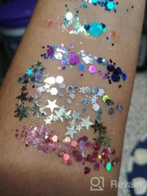 img 7 attached to 10G Chunky Glitter Set - Mermaid Dreams Holographic Face, Hair, Eye, And Body Glitter For Women. Perfect For Raves, Festivals, And Cosmetic Makeup. Loose Glitter With Stunning Shimmer And Shine.