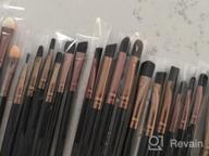 img 1 attached to 20 Piece Coffee Eye Makeup Brushes Set - Eyeliner, Eyeshadow Blending Brushes By UNIMEIX review by Dorian Bharadwaj