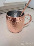 img 1 attached to Handcrafted Moscow Mule Mugs & Beer Glasses Set With Copper Accessories - Perfect Gift For Any Occasion! review by Rosemary Wright
