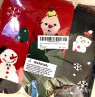 img 1 attached to Winter Wonderland: 15 Pairs of Festive Wool Socks - Perfect for Women, Girls, and Big Kids during the Holiday Season! review by David Merculief