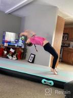 img 1 attached to Get Your Flip On With ALIFUN Inflatable Gymnastics Tumbling Track Air Mat – Available In Multiple Sizes And Thicknesses With Electric Air Pump Included! review by Erik Peterson