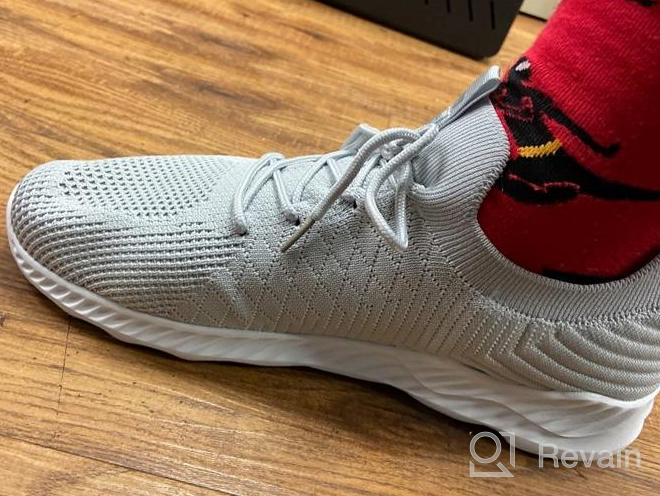 img 1 attached to ZYEN Men's Shoes: 👟 Lightweight, Breathable, and Comfortable Athletic Cushioning review by Ryan Dillon