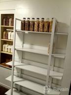 img 1 attached to Tribesigns 5 Tiers Bookcase, 5-Shelf Industrial Style Etagere Bookcases And Book Shelves, Metal And Wood Free Vintage Bookshelf With Back Fence, Rustic Brown review by Sammy Suratno