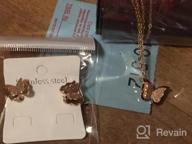 img 1 attached to Butterfly Pendant Necklace For Girls And Women - Ideal Gift From WDSHOW review by Derrick Siham