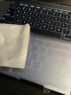 img 1 attached to Protective Keyboard Cover And Cleaning Cloth For MacBook Pro 15" And 16" - UPPERCASE GhostBlanket Microfiber Liner review by Tyrone Lee