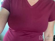 img 1 attached to Women'S Short Sleeve V Neck T Shirt - Junior & Plus Sizes By Emmalise review by Adam Clemons