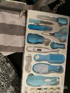 img 1 attached to 24-In-1 Baby Healthcare And Grooming Kit: Electric Nail Trimmer Set, Toddler Nail Clippers, Medicine Dispenser, Infant Comb, Brush, And More From Lupantte Baby Care Products review by Tim Jenkins