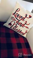img 1 attached to Set The Mood For Love With Ueerdand'S Buffalo Plaid Valentines Day Pillow Covers- Set Of 4 review by Dube Jansen