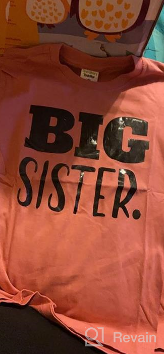 img 1 attached to Sister Announcement Toddler Shirts: Promoted Girls' Clothing Collection featuring Tops, Tees & Blouses review by Matthew Rodenbaugh