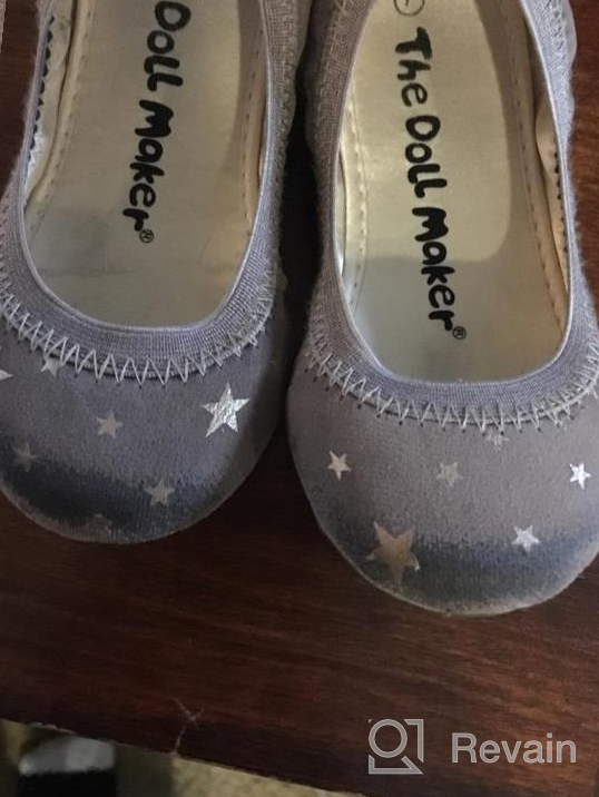 img 1 attached to 👯 Suede Ballet Flats: Doll Maker's Star Shoes for Girls review by Francis Heart