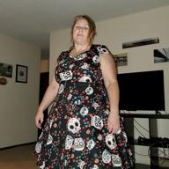 img 1 attached to Vintage Rockabilly Style With A Spooky Twist: Women'S Halloween Swing Dress review by Matthew Nielsen