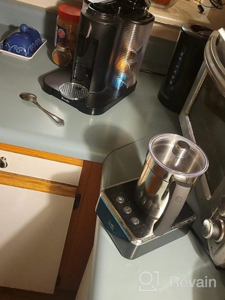 img 1 attached to Stainless Steel And Black Milk Frother By Kalorik - Enhance Your Coffee Experience review by Nuntawat Bridges