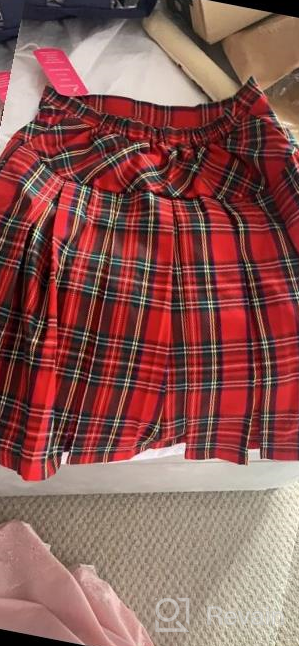 img 1 attached to 👗 Adorable Tartan School Uniform Skirts & Skorts for Girls - Perfect for Your Little Ones! review by Fritz Marrero