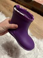 картинка 1 прикреплена к отзыву Amoji Удобные дождевые ботинки для малышей, малышей и маленького ребенка от Hartman Hernandez