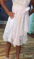 img 1 attached to Bow Dream Flower Girl Dress with Chiffon Ruffles review by Keith Martin