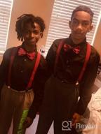 img 1 attached to 🎩 Burgundy Adjustable Wedding Suspenders for Boys - WDSKY Boys' Accessories review by Scott Rose