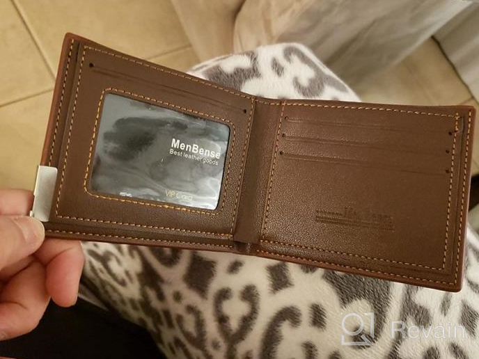 img 1 attached to Personalized Wallet For Men Personalized Photo Customized Picture Leather Wallet Money Clip Wallet Gift For Boyfriend Father'S Day Thanksgiving Day, Christmas (Type7) review by Antonio Lemm