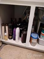 img 1 attached to 2-Tier Sliding Cabinet Organizer With Hooks And Hanging Cup - Multi-Purpose Bathroom And Kitchen Storage Solution By SOLEJAZZ, Stylish Black Under-Sink Organizer review by Rob Bradford