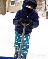 img 1 attached to Waterproof Cozy-Dry Rain/Snow Pants for 💧 Kids by JAN & JUL, with Fleece Lining review by Oren Perry
