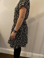 img 1 attached to Minipeach Women'S Summer Polka Dot Ruffle Short Sleeve Dress Casual Mini Dress review by Sherman Lancaster