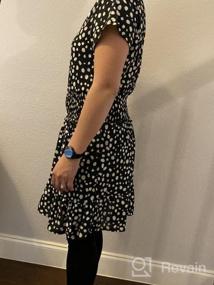 img 6 attached to Minipeach Women'S Summer Polka Dot Ruffle Short Sleeve Dress Casual Mini Dress