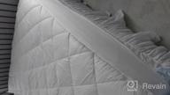 картинка 1 прикреплена к отзыву Pamper Yourself With Puredown® Premium Bed Topper - Overfilled With Alternative And White Goose Feather, 100% Cotton Fabric, Full Size от Antonio Ashton