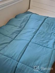 img 5 attached to 🛏️ Mohap Twin Pink Comforter: Ultra Warm & Fluffy Down Duvet | Lightweight, Premium Microfiber | 250GSM Softness & Comfort